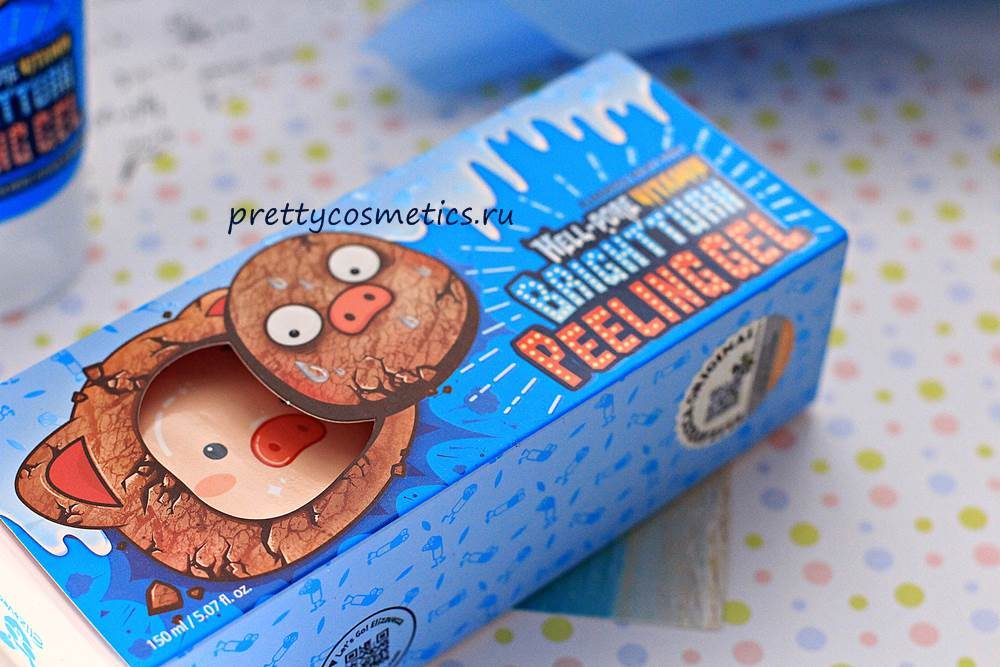 Отшелушивание кожи с корейской пилинг-скаткой Elizavecca Hell-Pore Vitamin Bright turn Peeling Gel